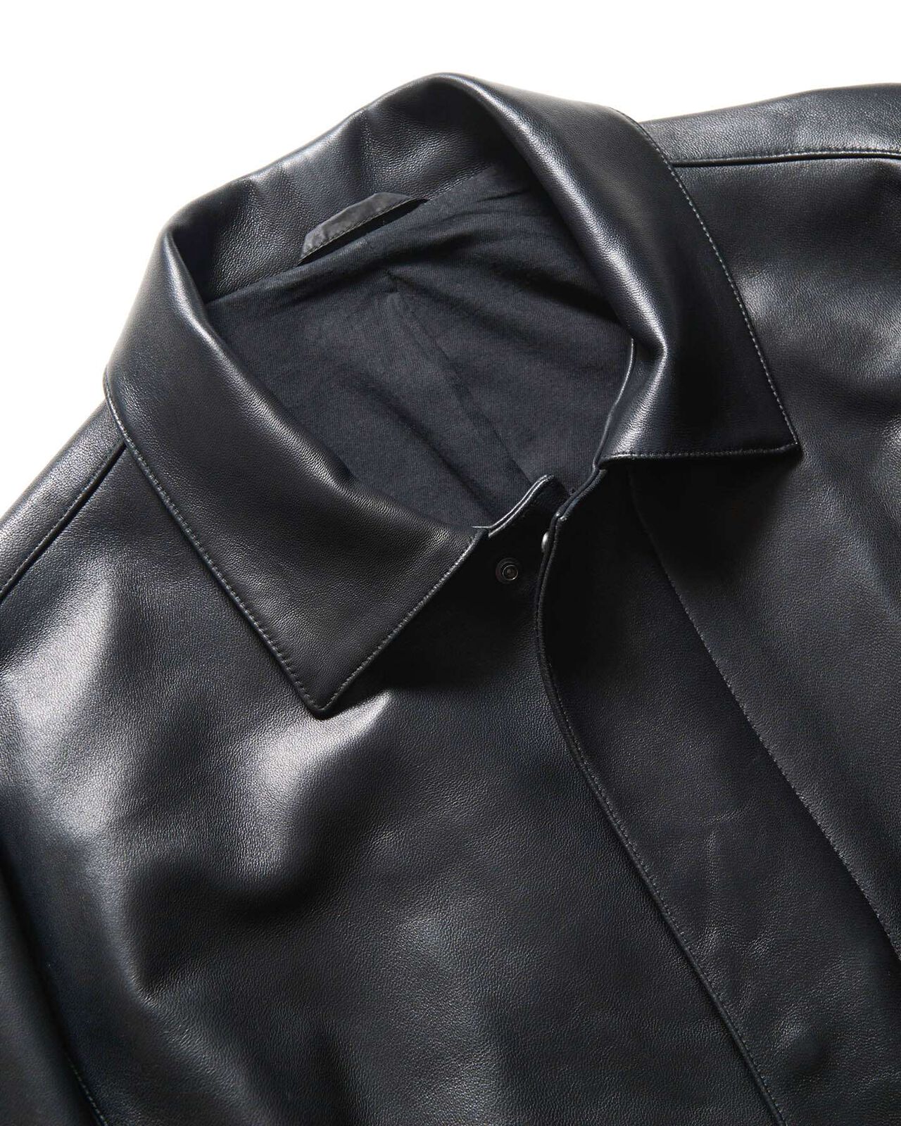 LEATHER JACKET,BLACK, large image number 4