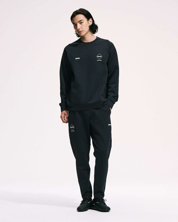 STRETCH FLEECE TRAINING PANTS,BLACK, medium image number 7