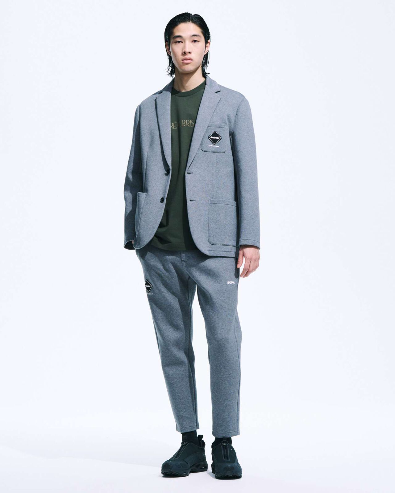 TECH SWEAT BLAZER,MOCHA, large image number 3
