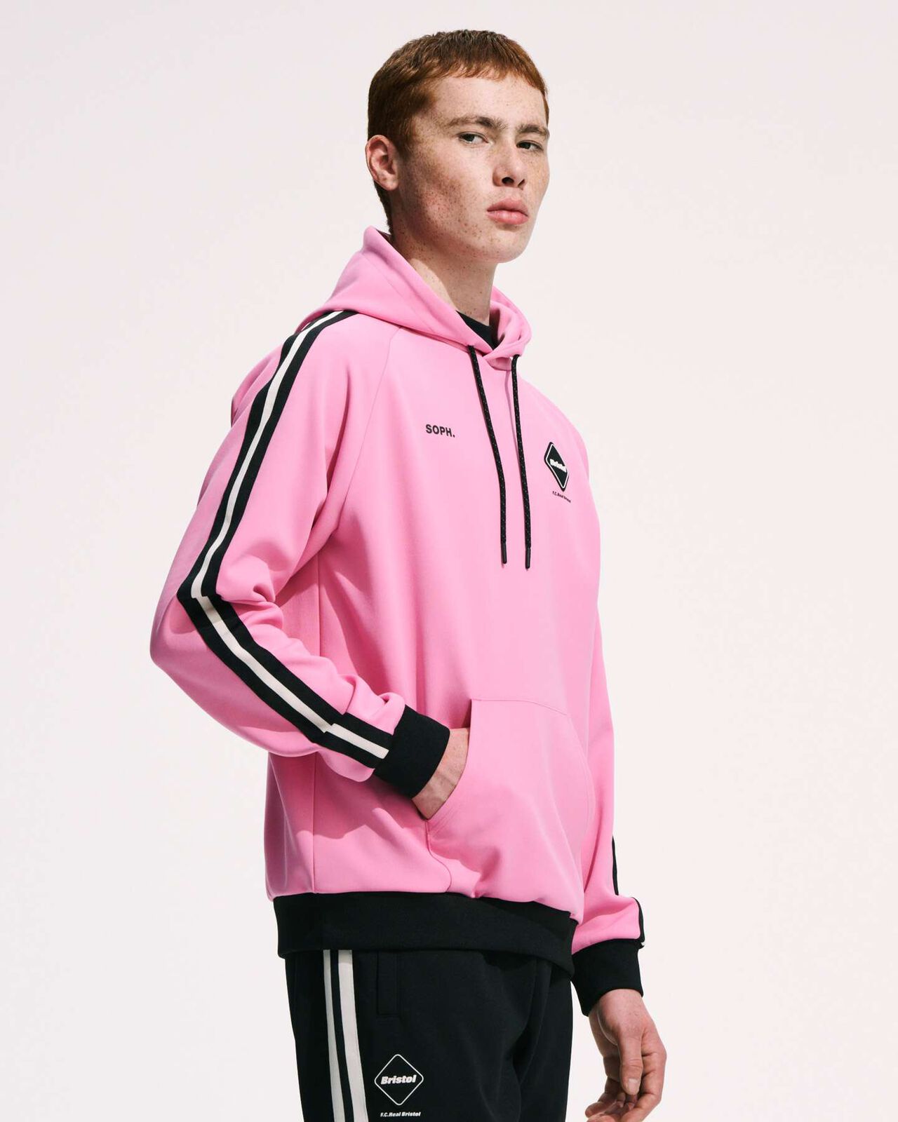 TRAINING TRACK PULLOVER HOODIE,PINK, large image number 5