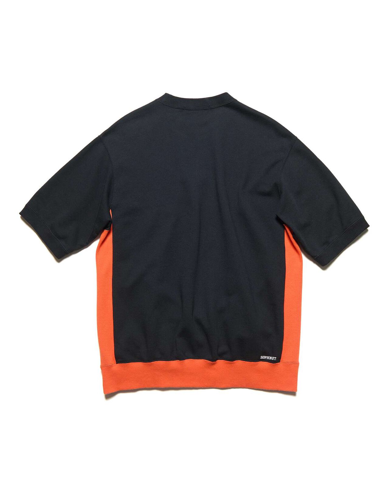 SIDE POCKET S/S CREWNECK SWEAT,BLACK, large image number 1