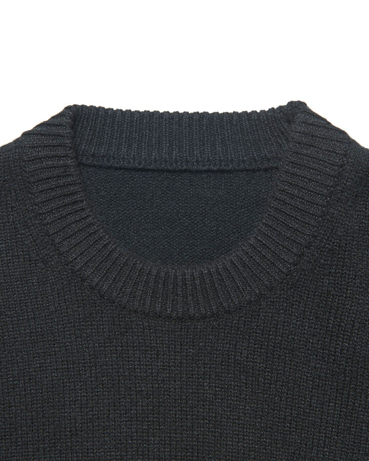 LOGO PATCH KNIT,BLACK, medium image number 3