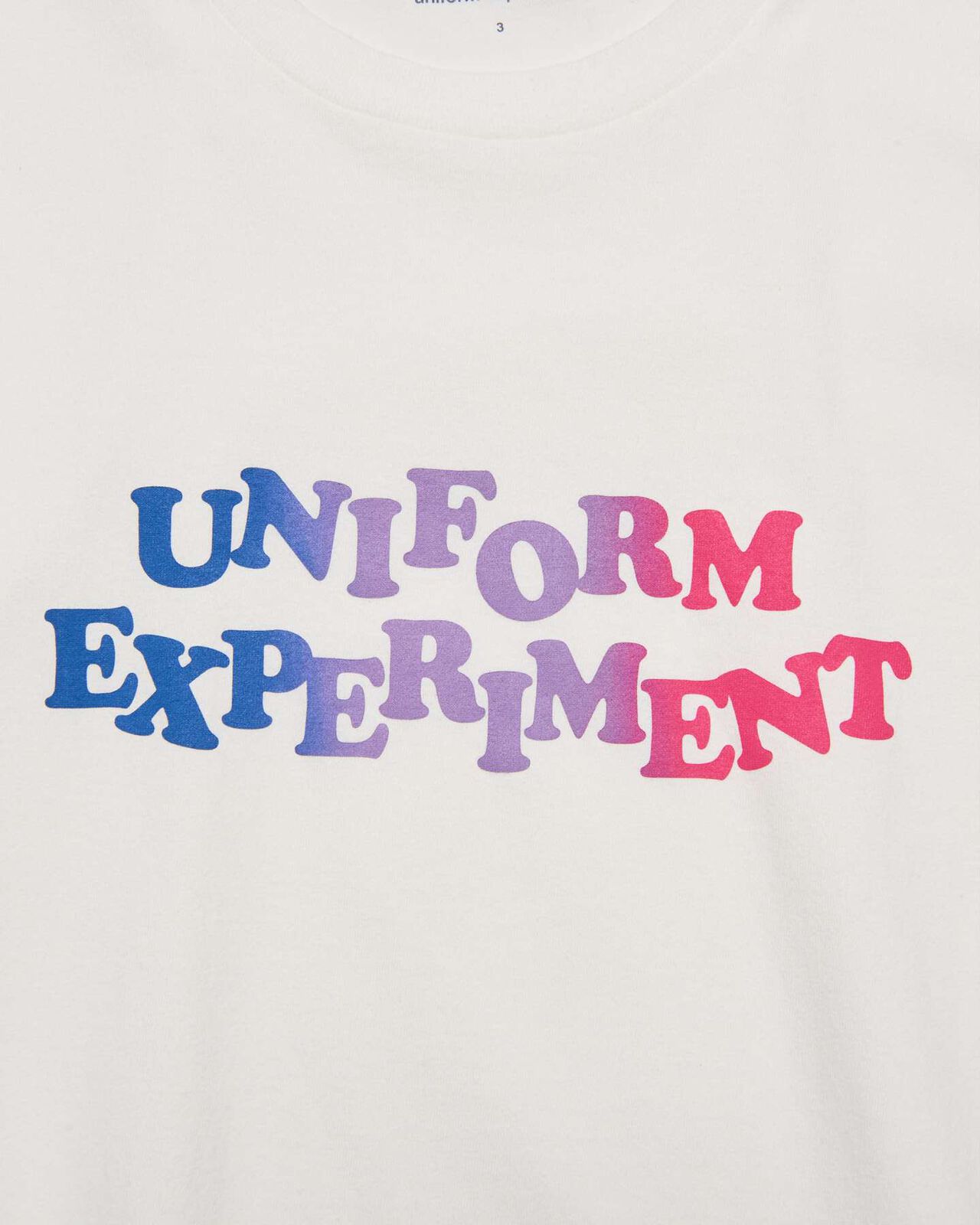 GRADATION LOGO S/S TEE,WHITE, large image number 2
