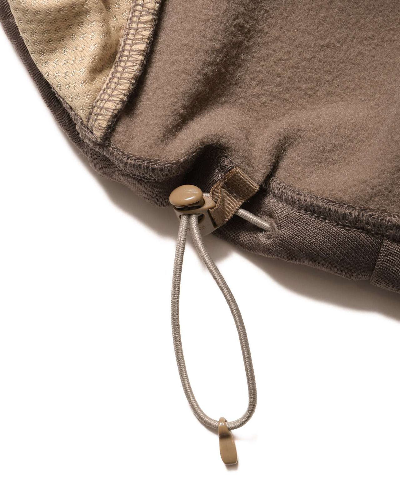 STRETCH FLEECE STAND COLLAR BLOUSON,MOCHA, large image number 4