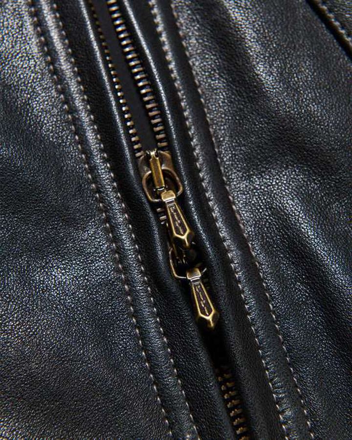 LEATHER BLOUSON,BLACK, medium image number 3