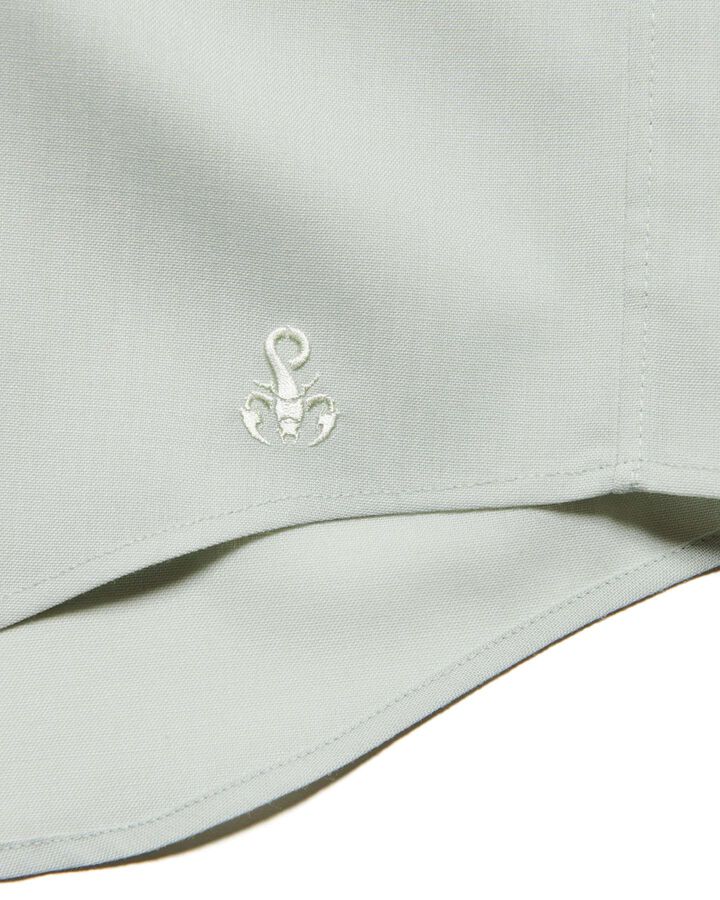 HIGH-TWIST POPLIN RELAX-FIT S/S SHIRT,LIGHT GREEN, medium image number 4