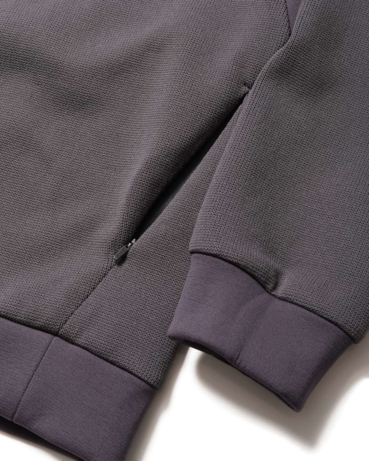 QUARTER KNIT HOODIE,BROWN, large image number 4