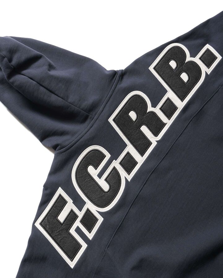 BIG LOGO BAGGY SWEAT HOODIE,NAVY, medium image number 3