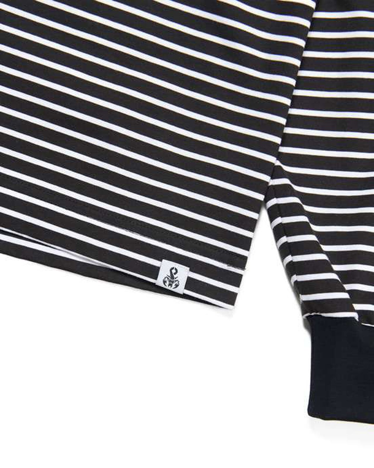 BORDER L/S TEE,BLACK, large image number 3
