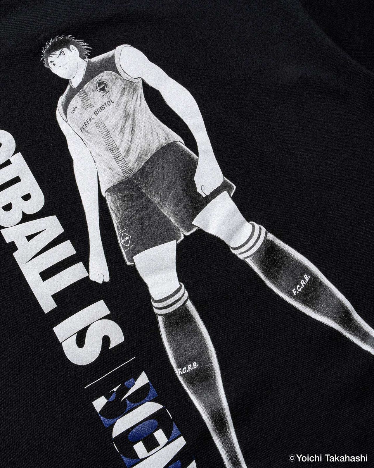 KOJIRO HYUGA ON THE BACK TEE,BLACK, large image number 3
