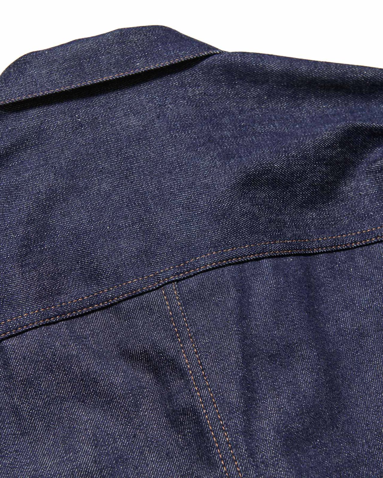 RIGID DENIM TRUCKER JACKET,INDIGO, large image number 4