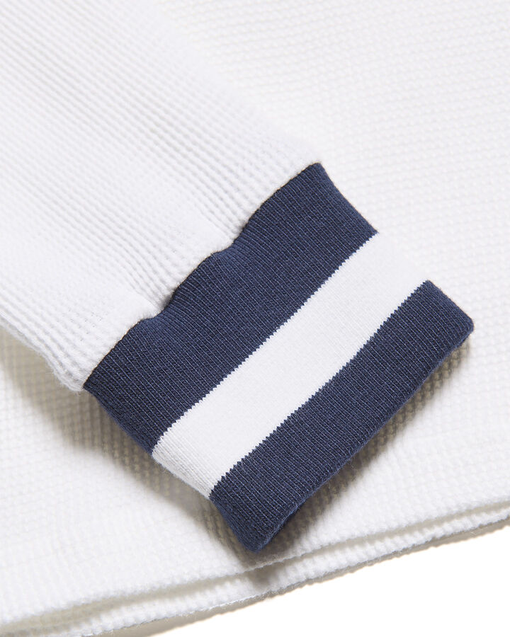 COLOR RIBBED WAFFLE CREWNECK TOP,F, medium image number 2