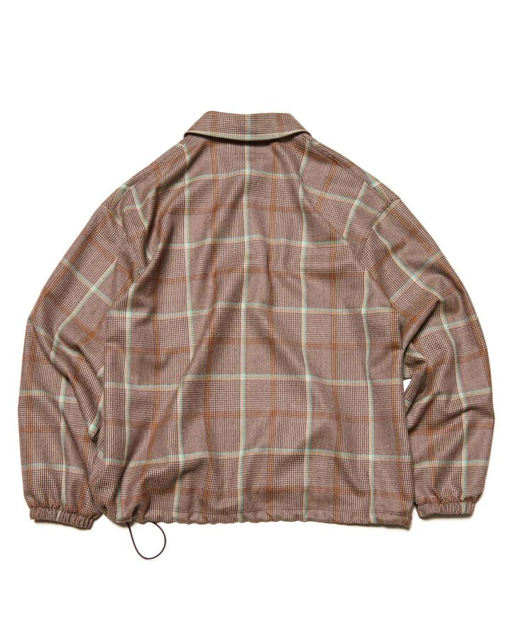 SAXONY WOOL CHECK POLO SHIRT,B, medium image number 1