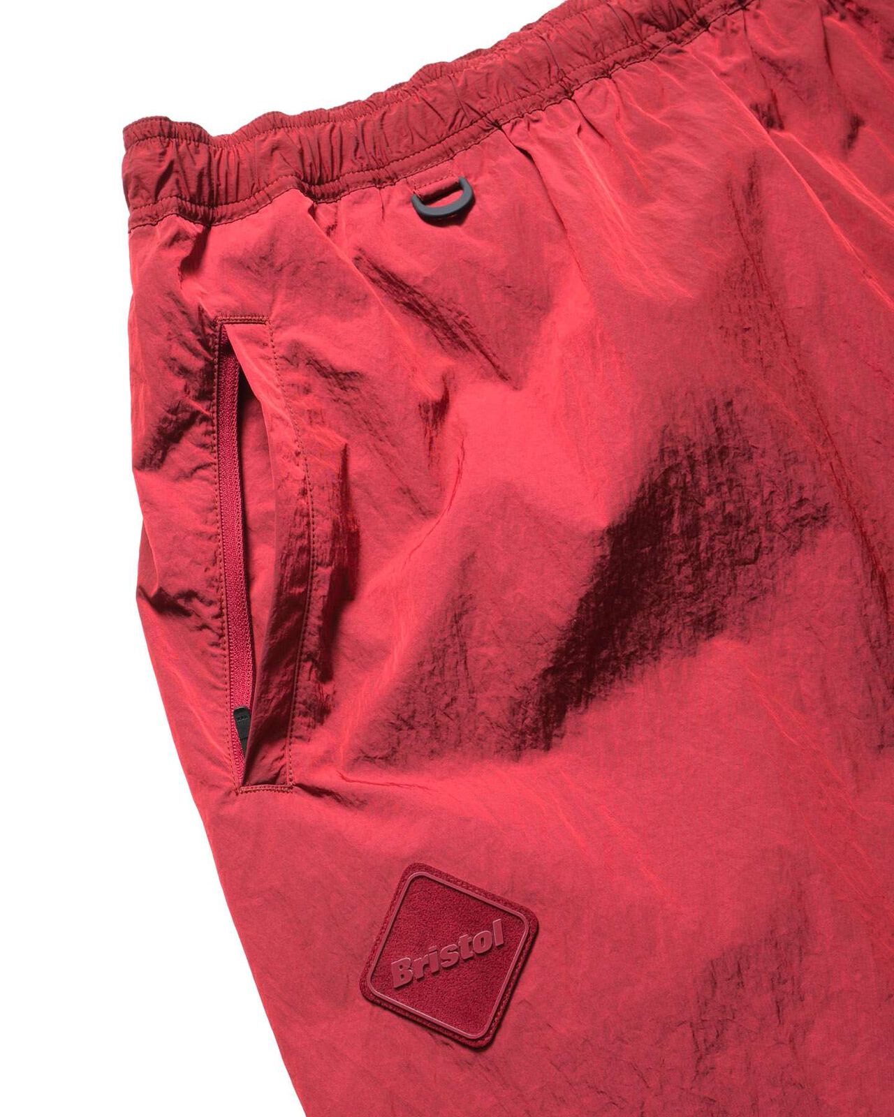BIG LOGO NYLON EASY PANTS,RED, large image number 3