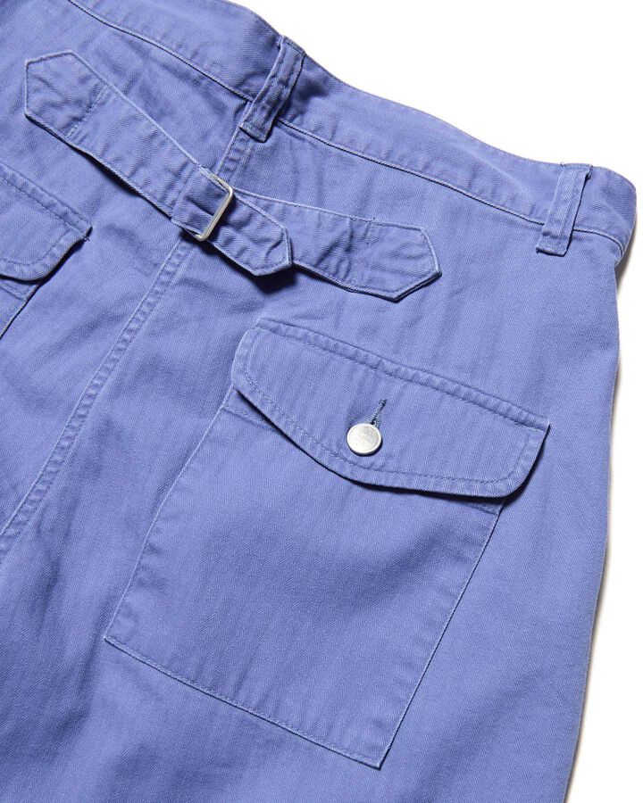 DAMAGED WIDE CROPPED PANTS,BLUE, medium image number 4