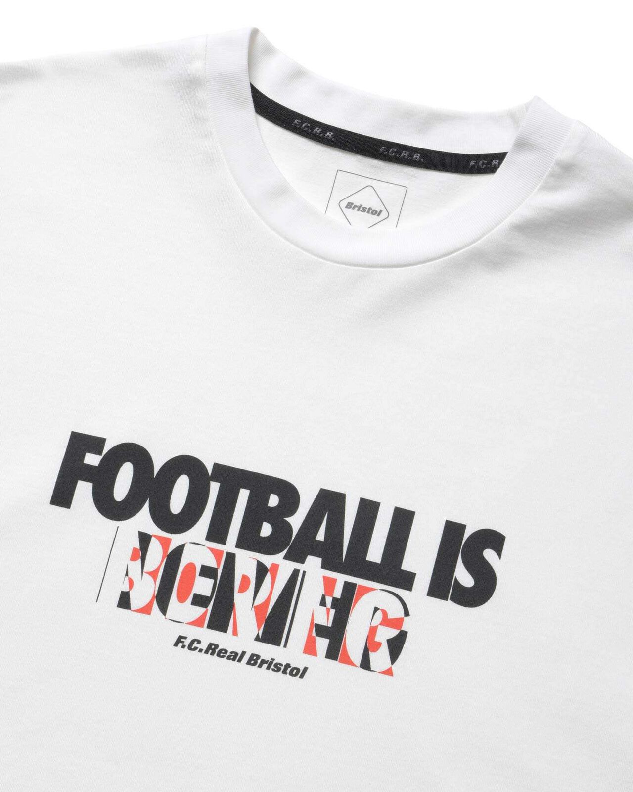 FOOTBALL IS NEVER BORING TEE,WHITE, large image number 2
