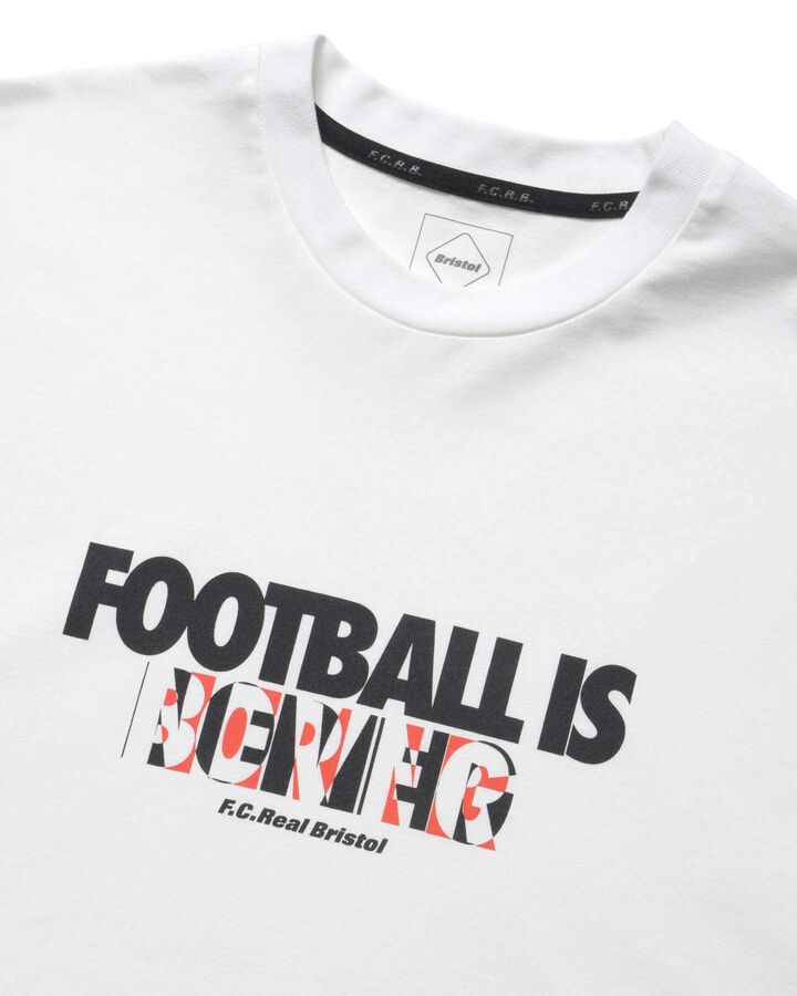 FOOTBALL IS NEVER BORING TEE,WHITE, medium image number 2