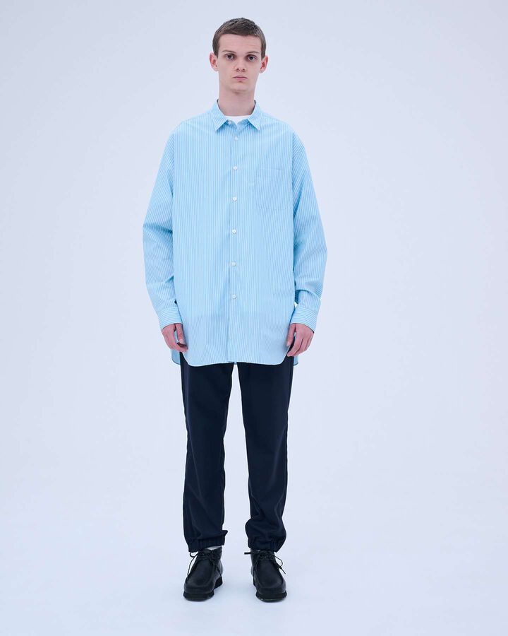 BAGGY LONG SHIRT,NAVY, medium image number 6