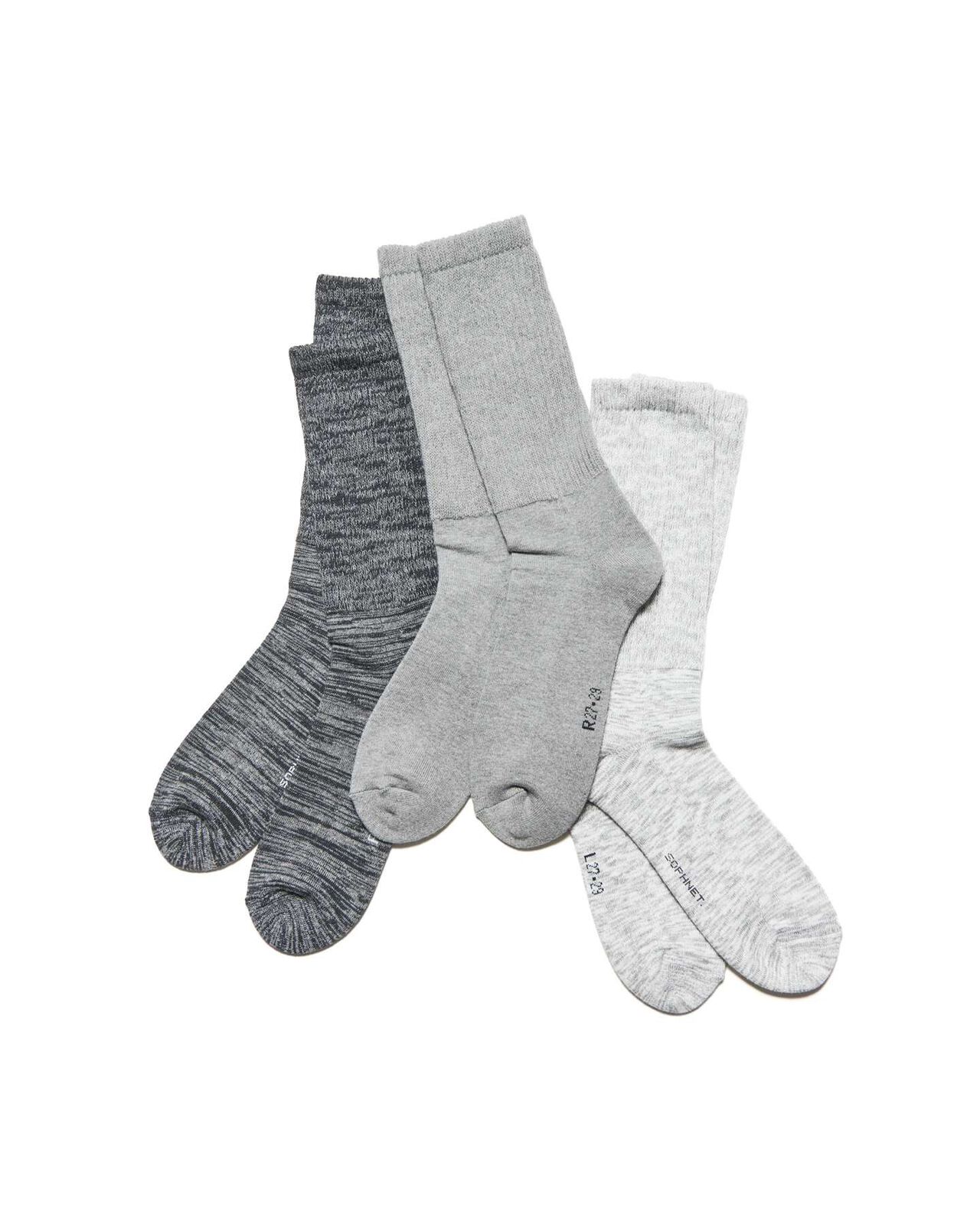 備長炭 RIBBED SOCKS,WHITE, large image number 2