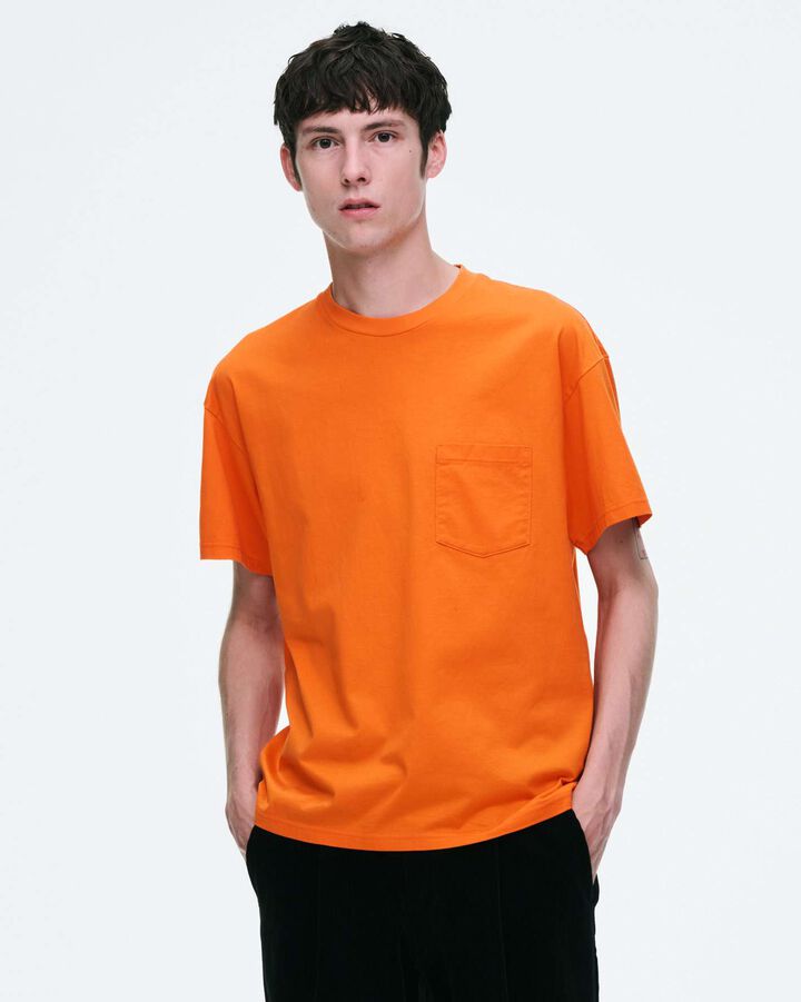 LUSTER COTTON ESSENTIAL S/S TEE,BLACK, medium image number 3