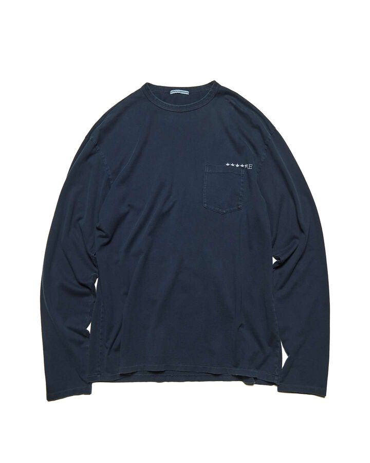INDIGO L/S POCKET TEE,INDIGO, medium