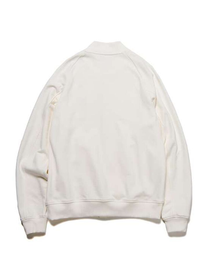 SWEAT VARSITY JACKET,WHITE, medium image number 1