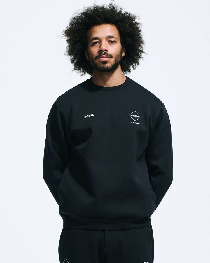TECH SWEAT CREWNECK TOP,MOCHA, medium image number 4