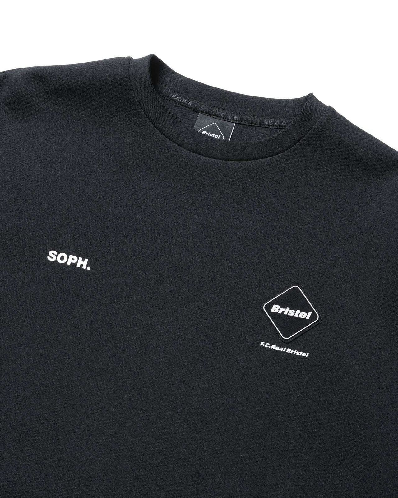 TECH SWEAT CREWNECK TOP,BLACK, large image number 2
