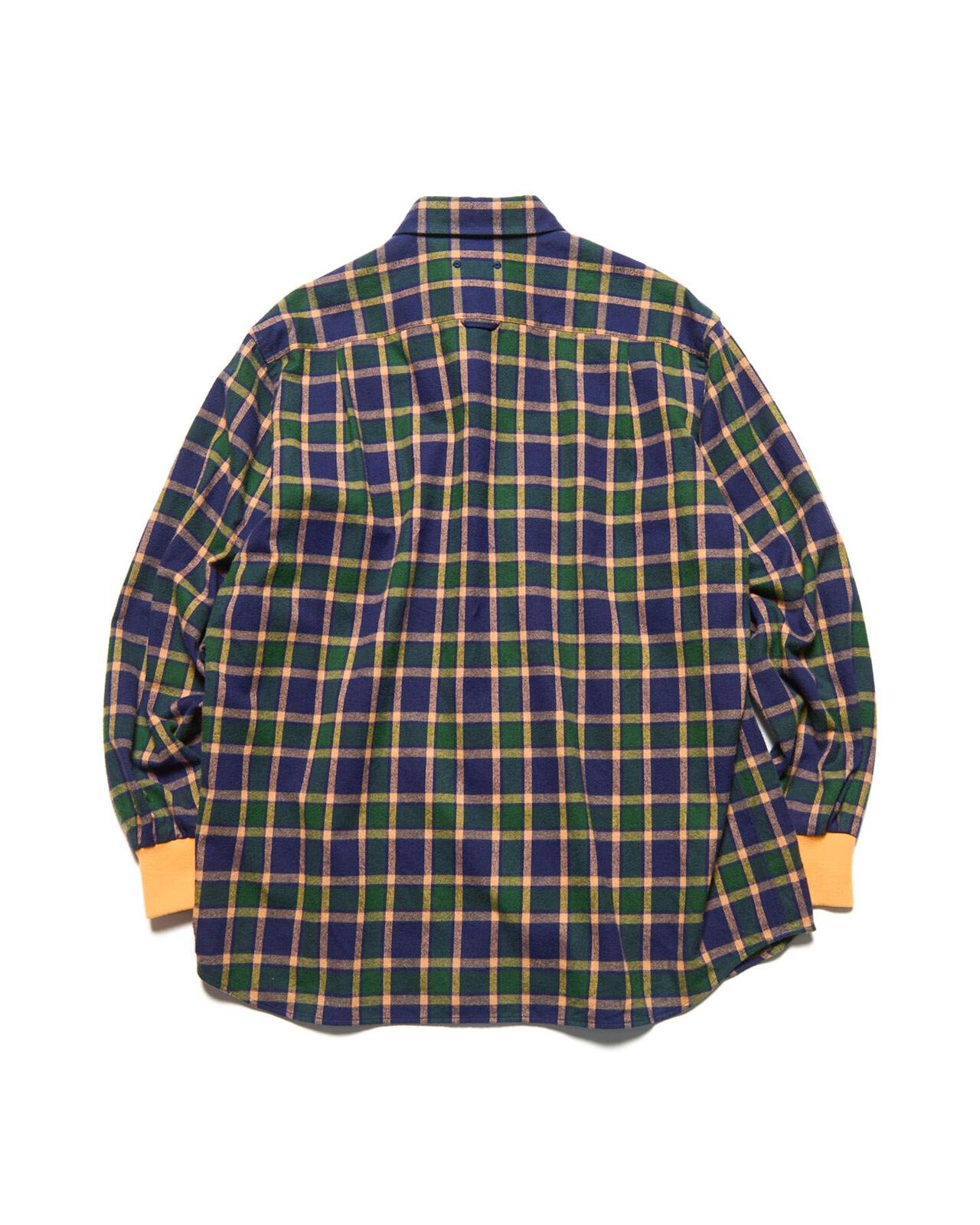 FLANNEL CHECK RIBBED SHIRT,NAVY, large image number 1