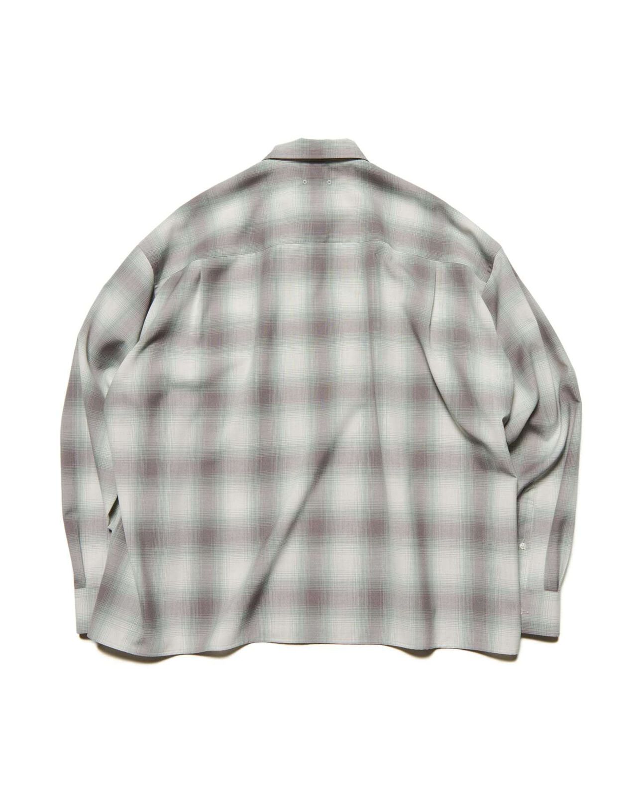 HIGH-TWIST OMBRE CHECK ZIP BLOUSON,GRAY, large image number 1