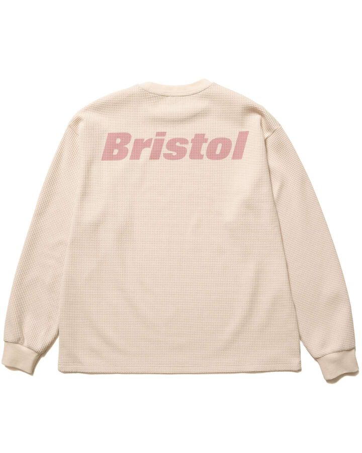 TECH WAFFLE L/S LOUNGE TOP,OFF WHITE, medium image number 1