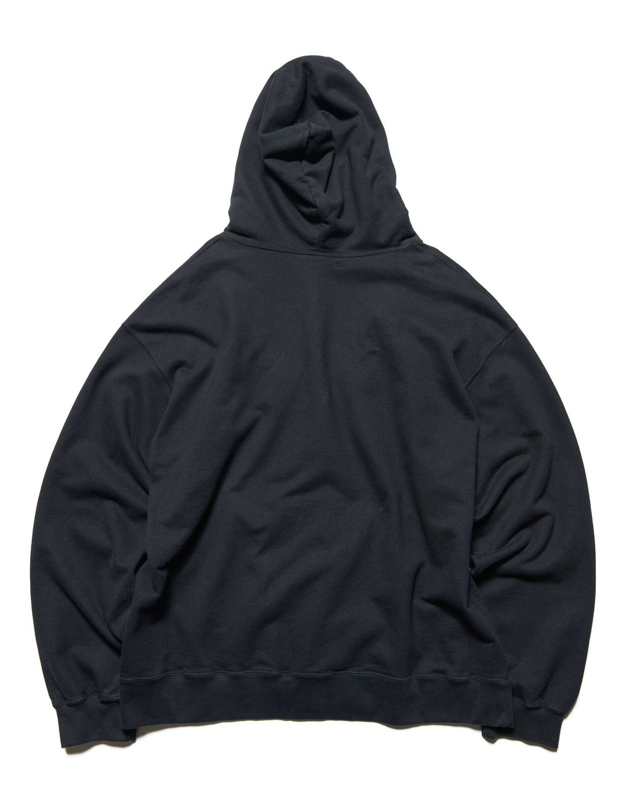 CUT-OUT LOGO SWEAT HOODIE,BLACK, large image number 1