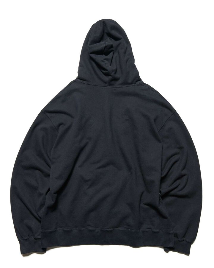 CUT-OUT LOGO SWEAT HOODIE,BLACK, medium image number 1