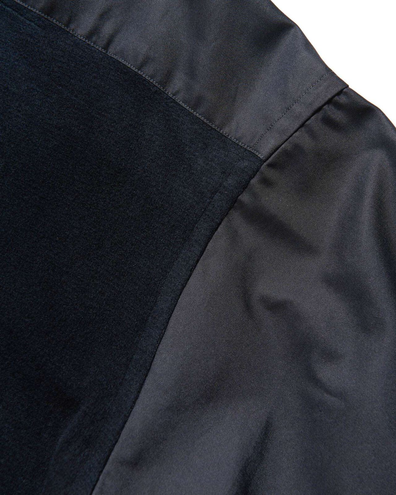 FABRIC-MIX OVERSIZED SHIRT,BLACK, large image number 2