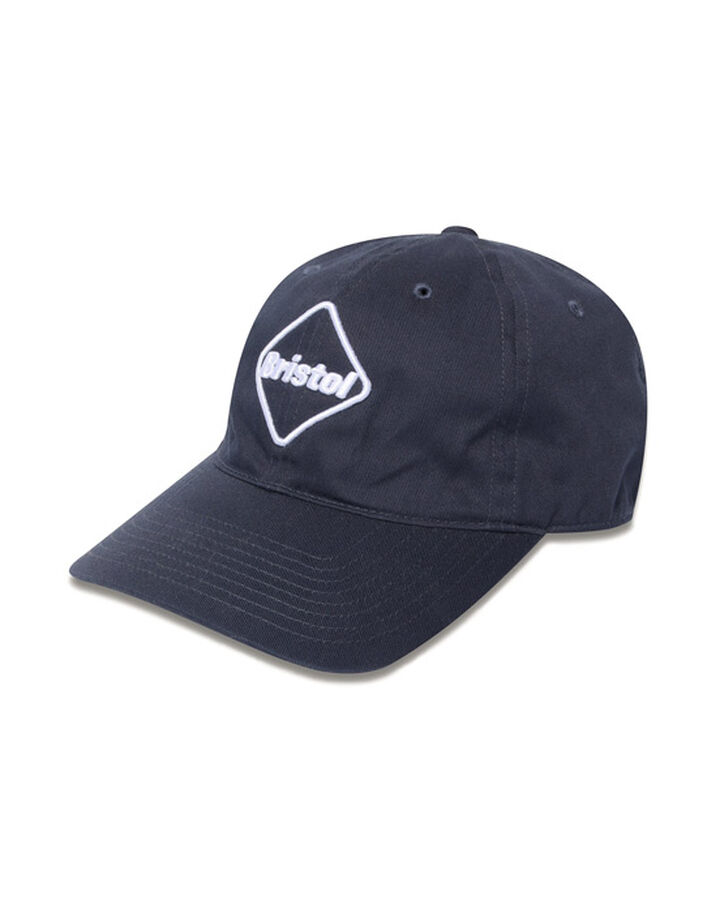 WASHED COTTON CAP,NAVY, medium
