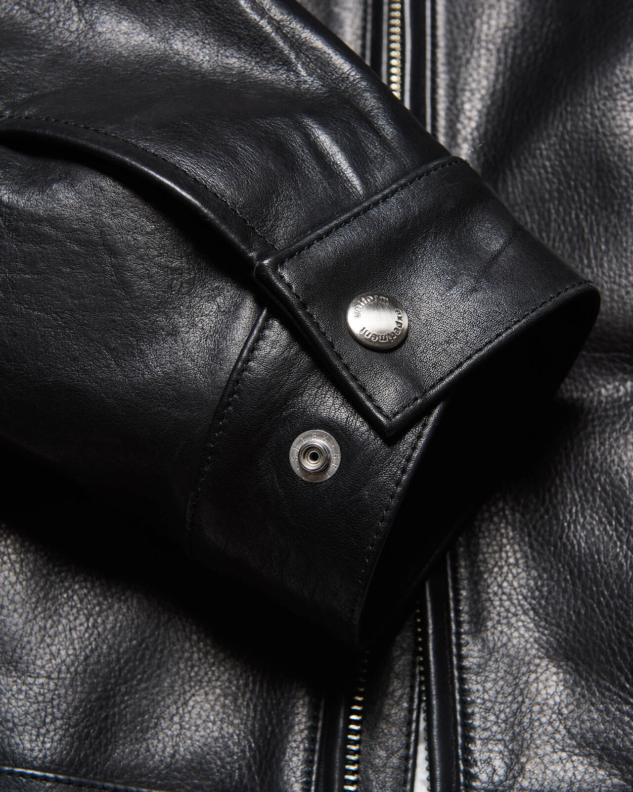 SINGLE BIKER JACKET,BLACK, large image number 5