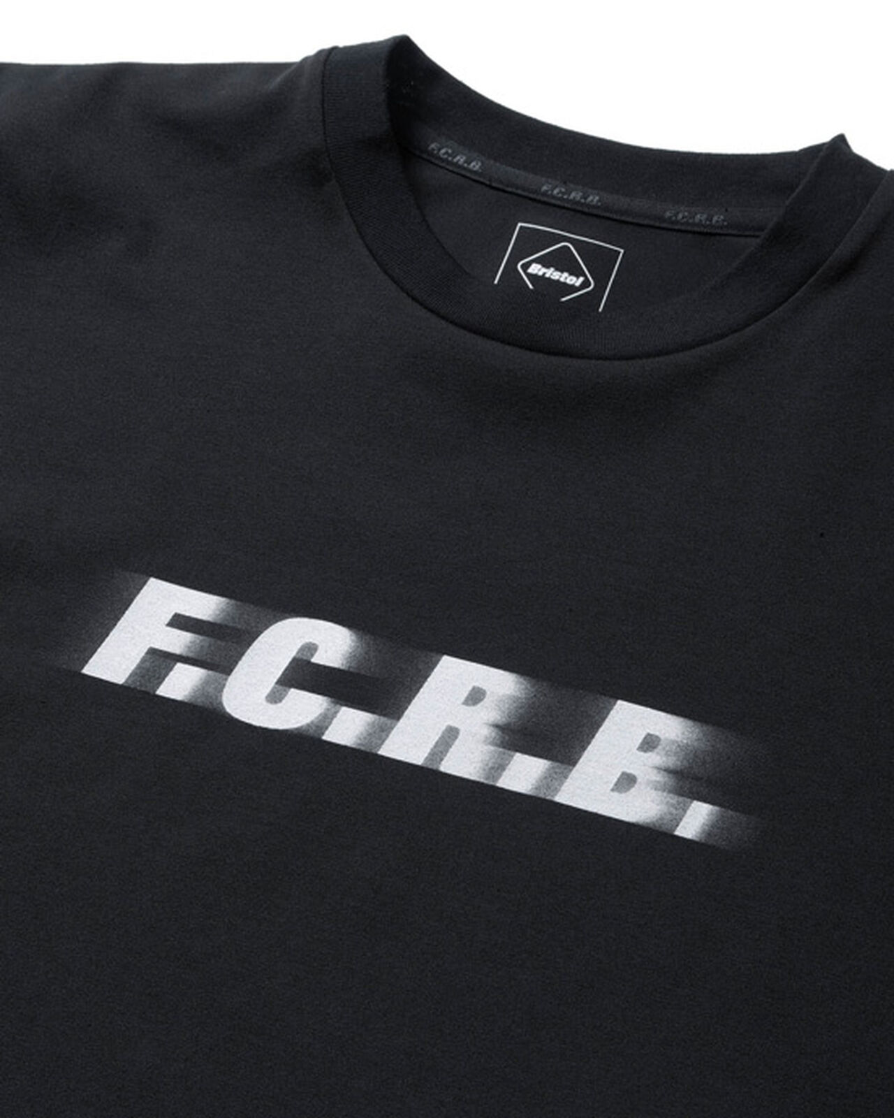 BLURRED LOGO TEE,BLACK, large image number 2