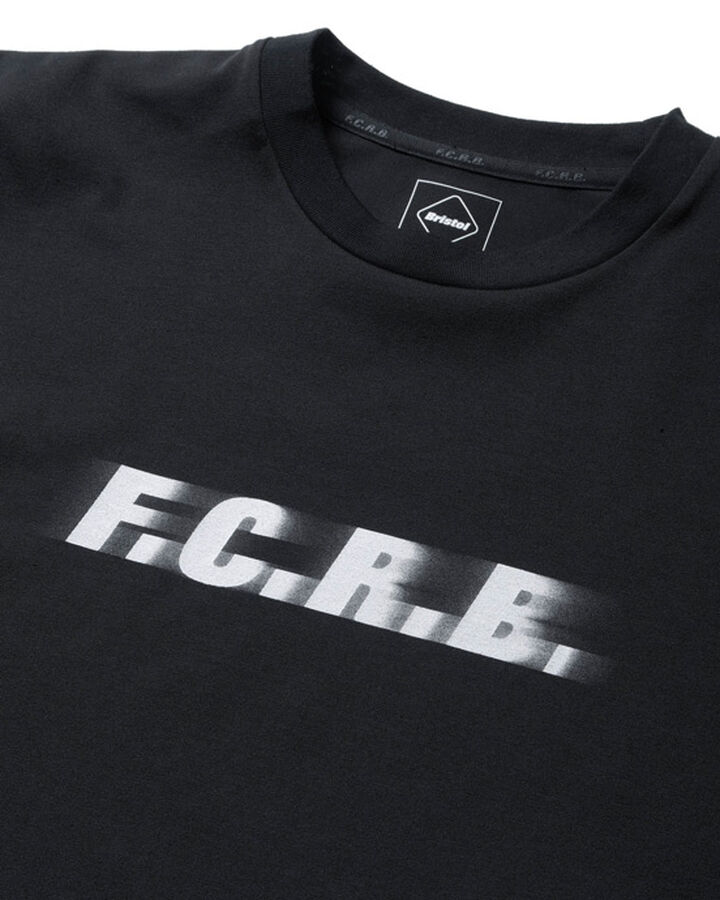 BLURRED LOGO TEE,BLACK, medium image number 2
