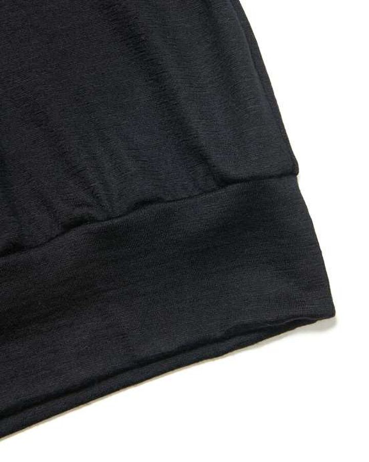 WASHABLE WOOL S/S TOP,BLACK, medium image number 3
