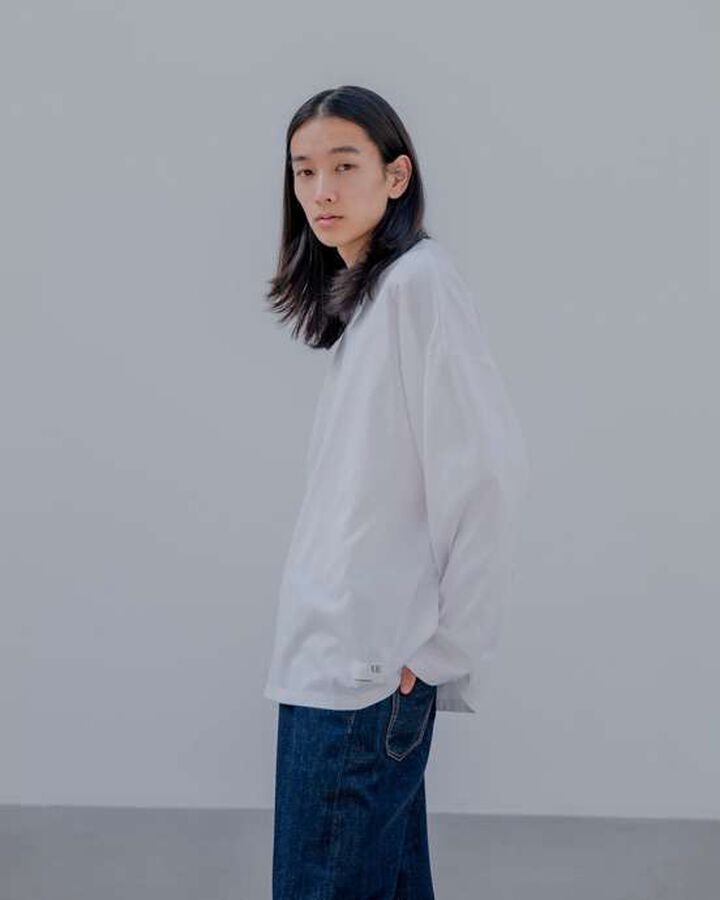 LOOSE L/S TEE,GREEN, medium image number 5