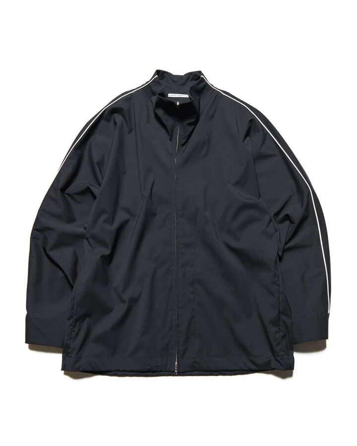 REFINED PIPING TRACK JACKET,BLACK, medium