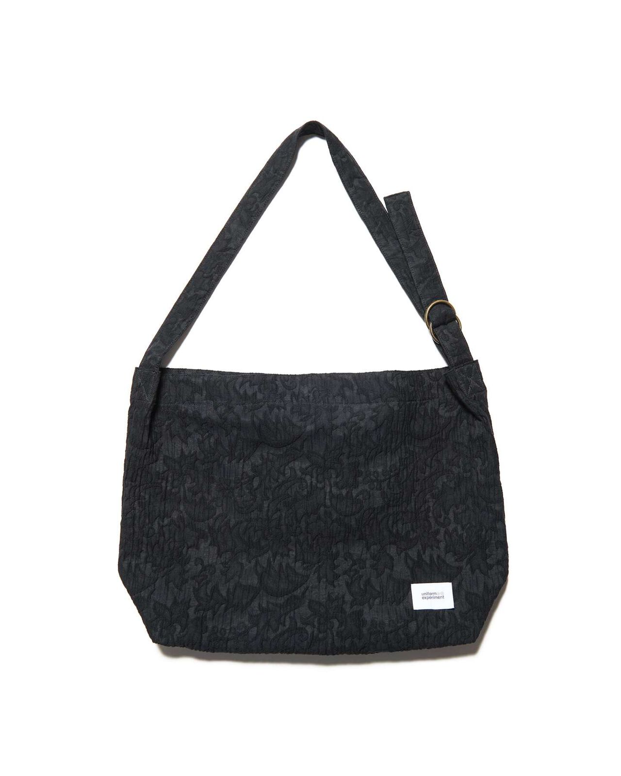 JACQUARD SHOULDER BAG,BLACK, large image number 0