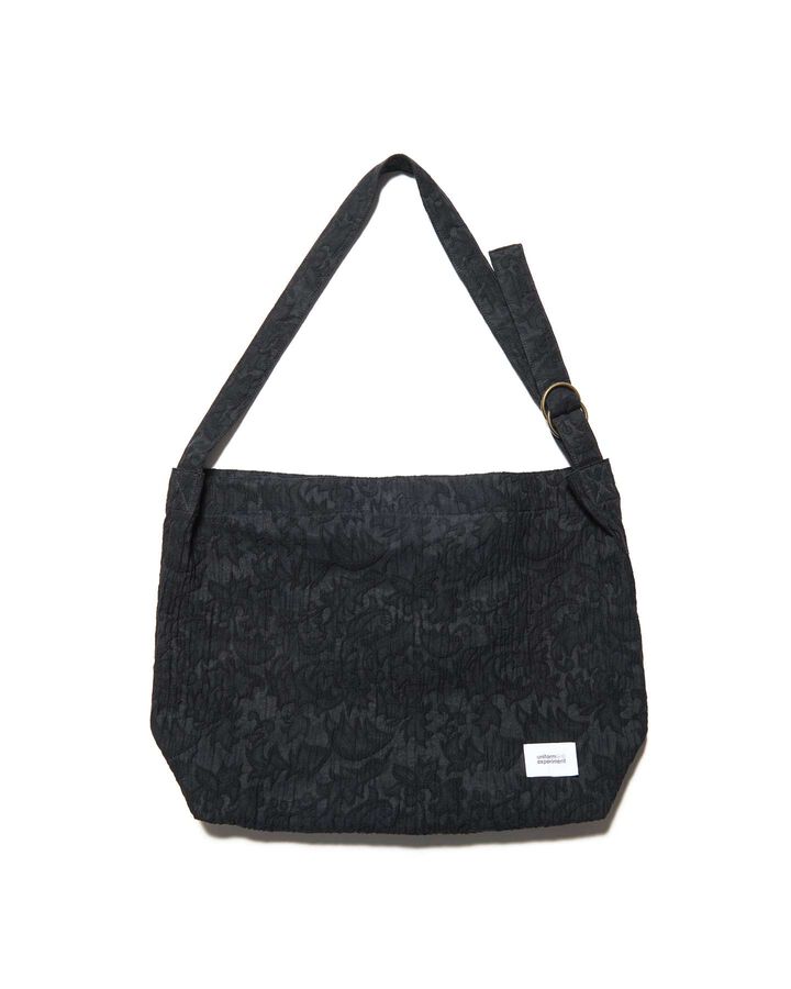 JACQUARD SHOULDER BAG,BLACK, medium