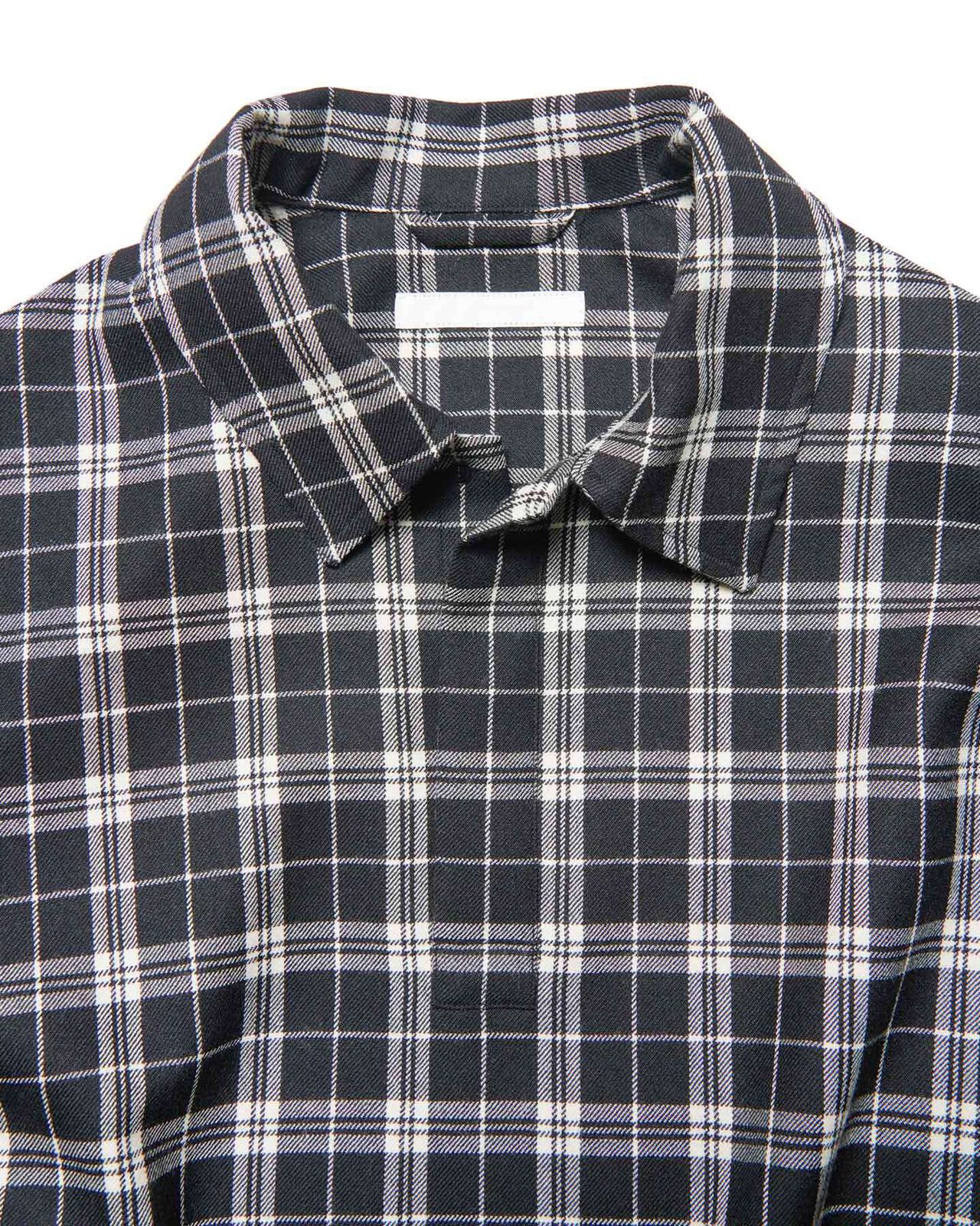 SAXONY WOOL CHECK POLO SHIRT,A, large image number 2