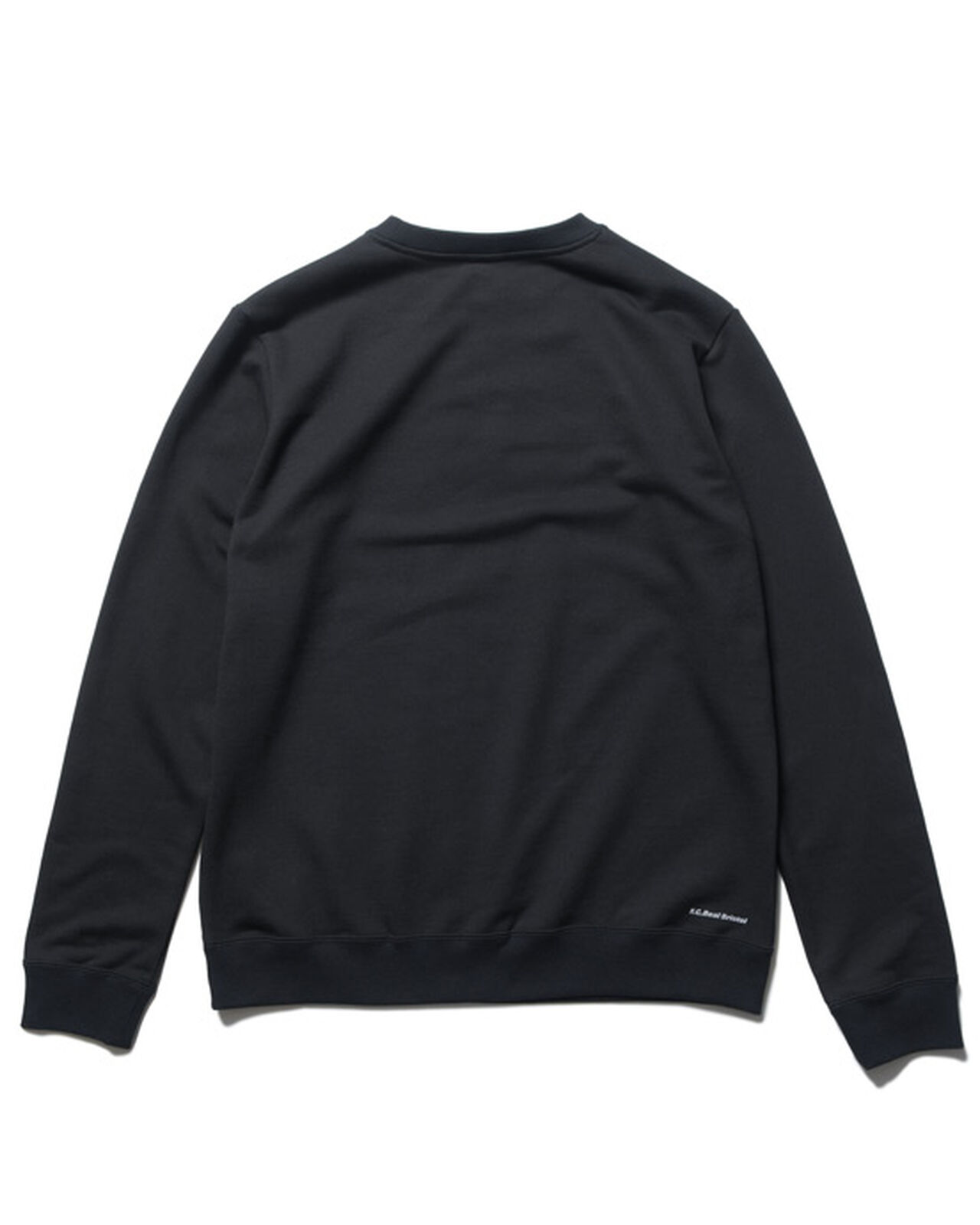 EFFECT LINE LOGO TEAM CREWNECK SWEAT,BLACK, large image number 1