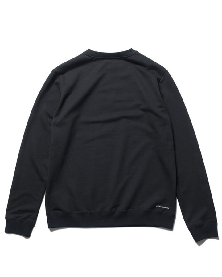 EFFECT LINE LOGO TEAM CREWNECK SWEAT,BLACK, medium image number 1
