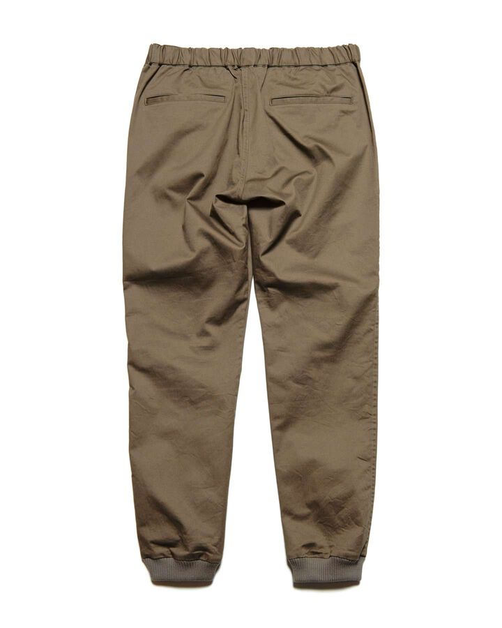 COTTON STRETCH TWILL SLIM-FIT RIBBED PANTS,KHAKI, medium image number 1