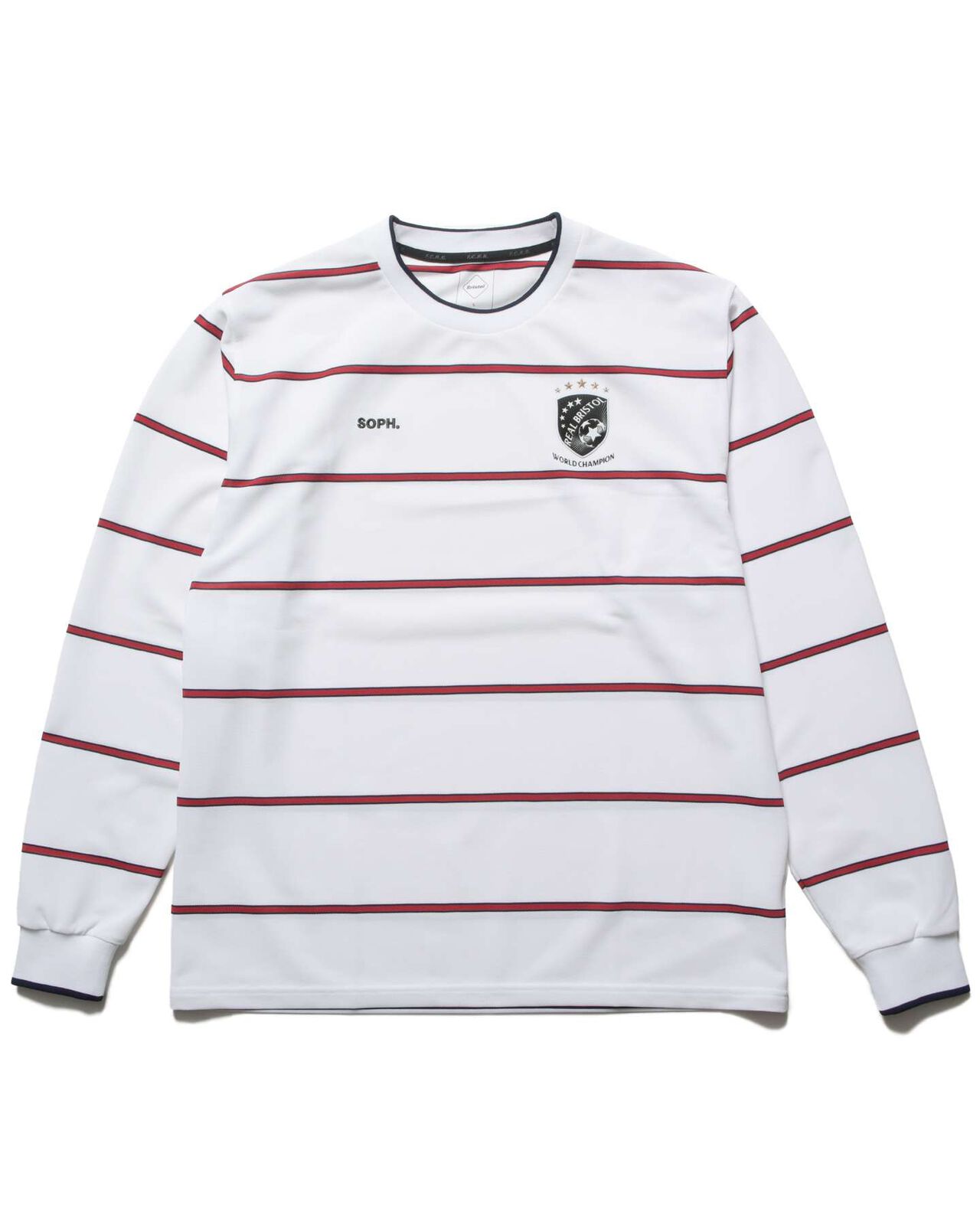 CHAMPIONS BORDER L/S GAME SHIRT,WHITE, large image number 0