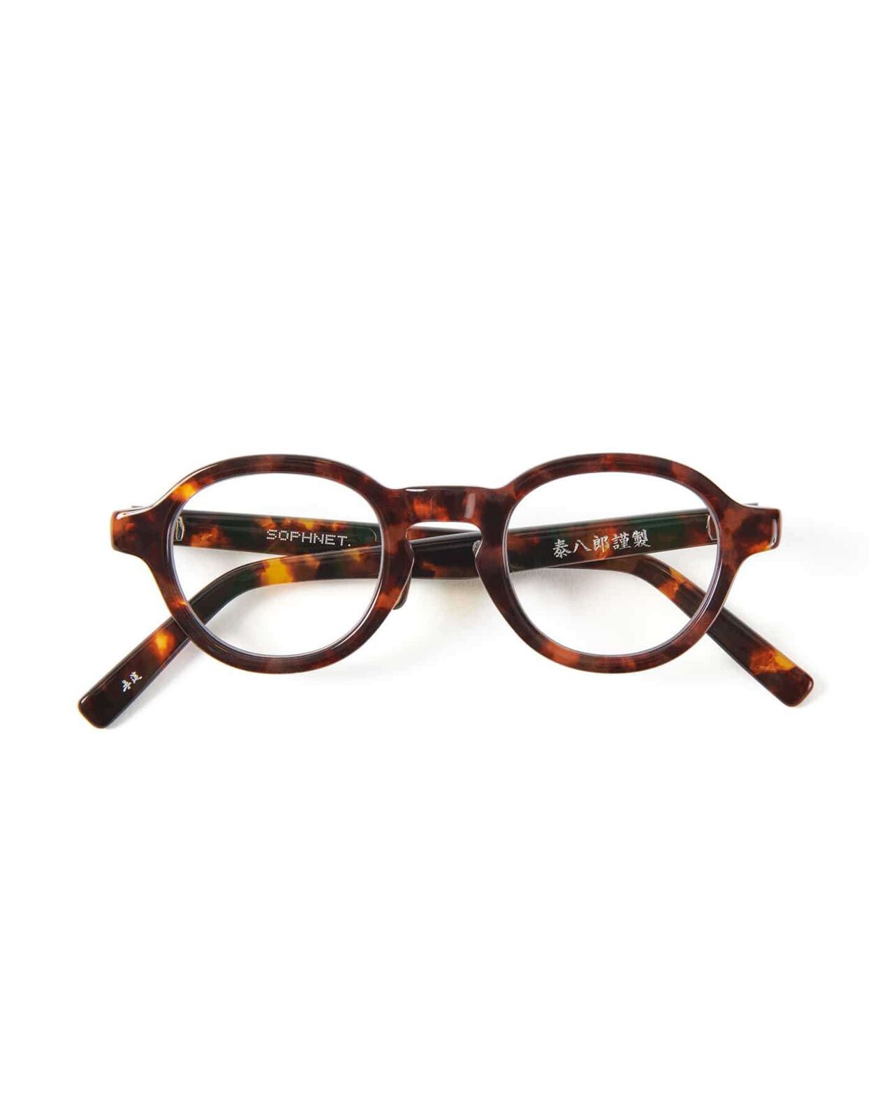 泰八郎謹製 ROUND GLASSES,BROWN, large image number 0