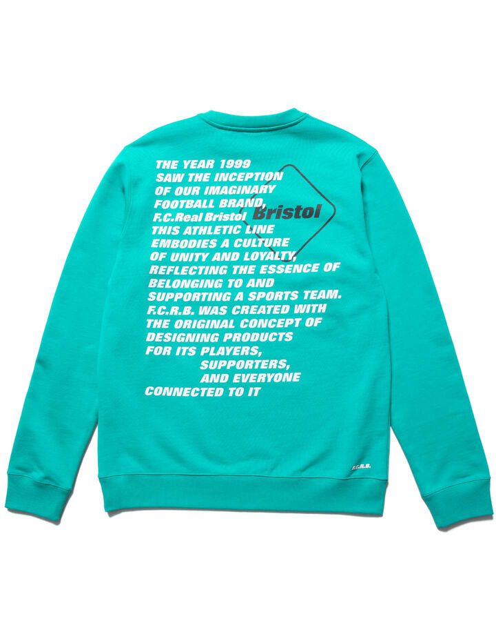 ORIGIN CREWNECK SWEAT,TURQUOISE, medium